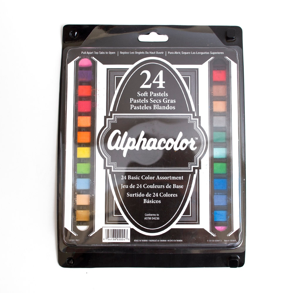 Pastels, Art & School, Alphacolor, Square, Pastel, Basic, 24 set, 2460